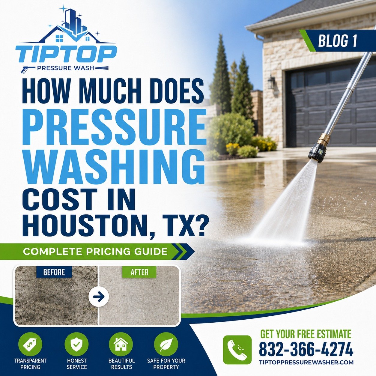 Pressure Washing Cost Houston TX