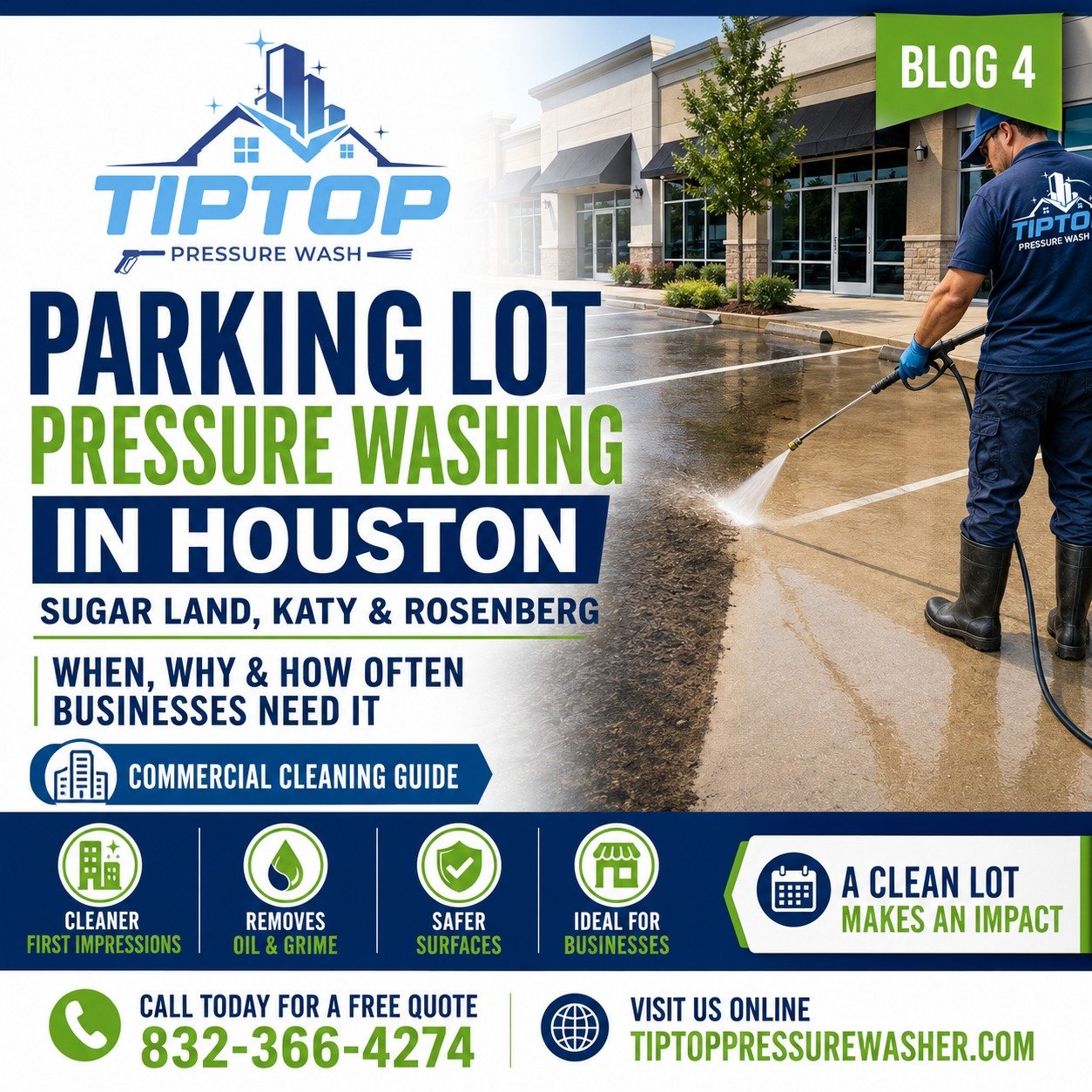 Parking Lot Pressure Washing