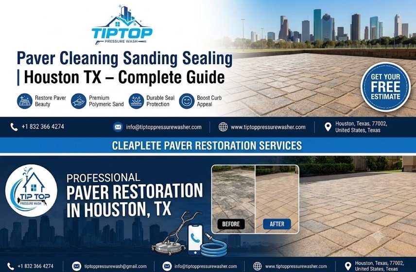 Paver Cleaning Sanding Sealing Houston TX
