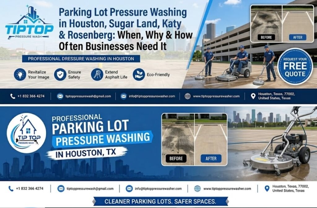 Parking Lot Pressure Washing Houston