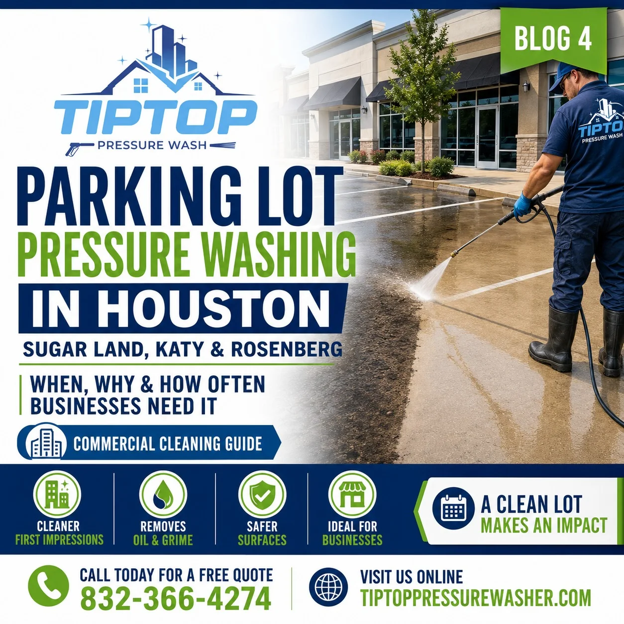 Parking Lot Pressure Washing