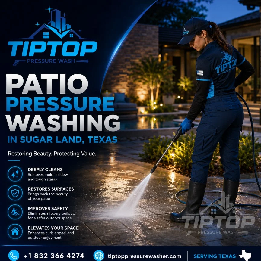 Patio Pressure Washing in Sugar Land Texas
