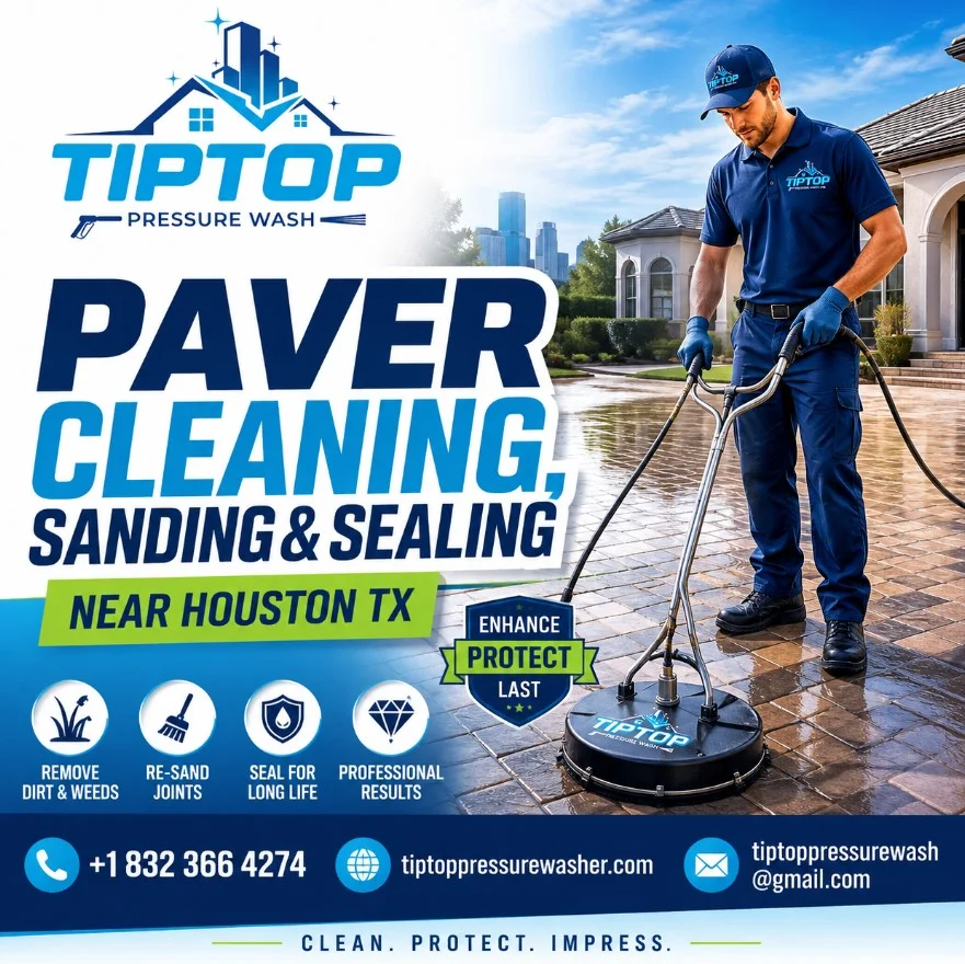 Paver Cleaning, Sanding & Sealing in Houston, Texas