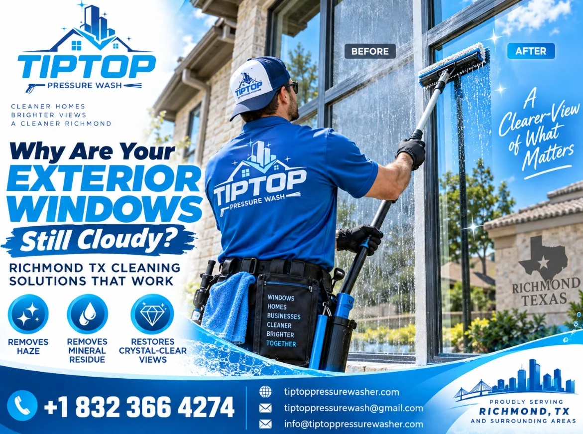 exterior window cleaning Richmond TX